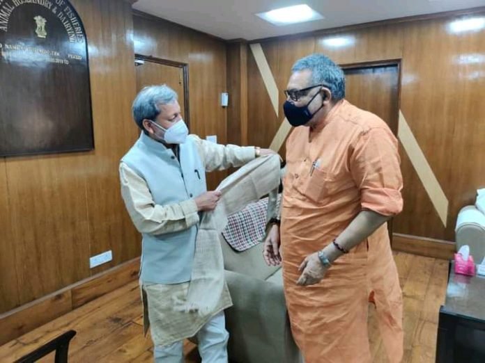 FB_IMG_16238037233230250 गिरिराज सिंह और उत्तराखंड मुख्यमंत्री